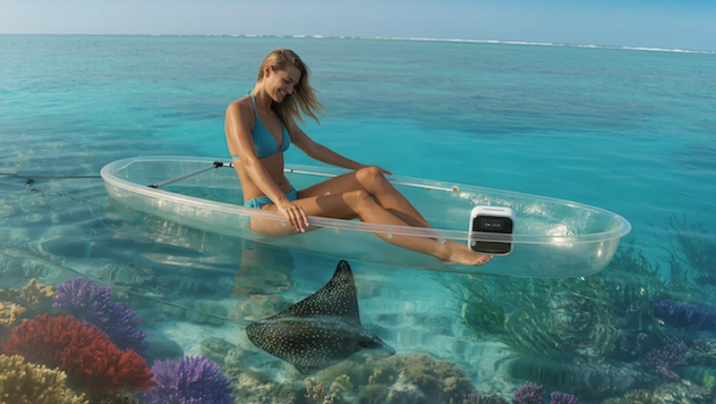 Прогулка на лодке со стеклянным дном